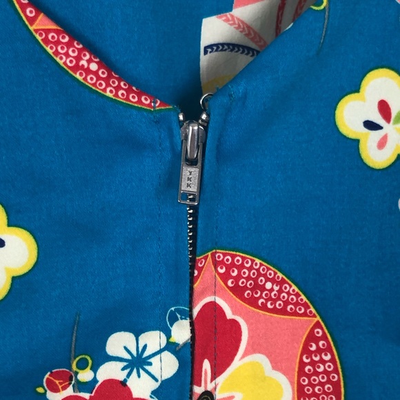 Trashy Diva Geisha Fans Cropped Top Turquoise 12 - Picture 6 of 8